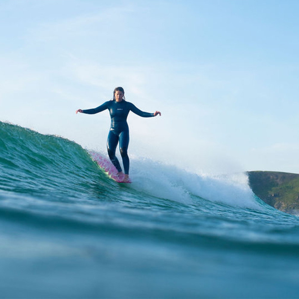 2025 Gul Womens Response 4/3mm GBS Back Zip Wetsuit RE1248-C1 - Teal / Marbel